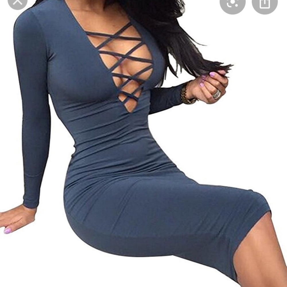 Navy Allegrace dress